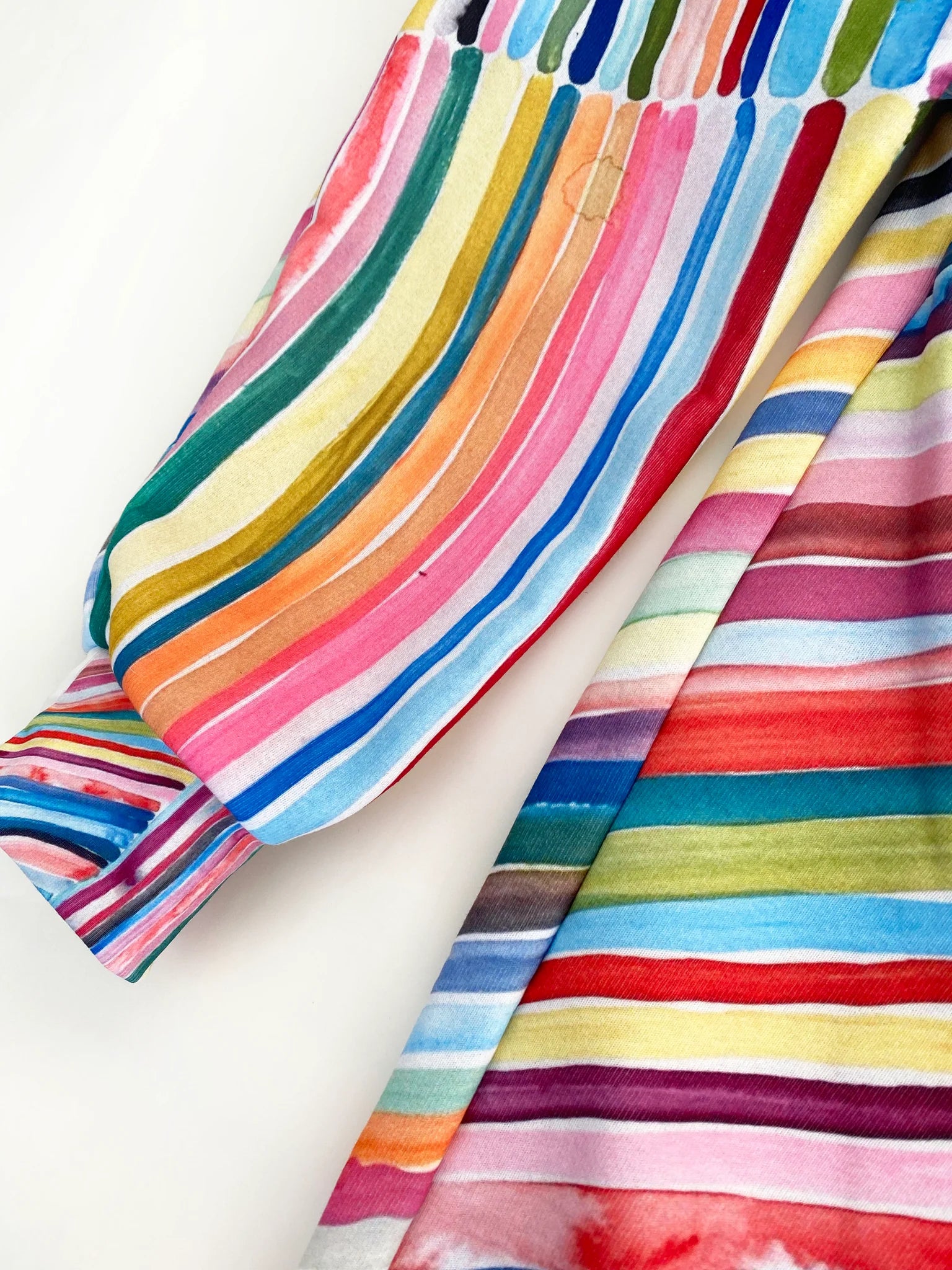 Sample Sale Rainbow Stripe Crewneck Sweatshirt