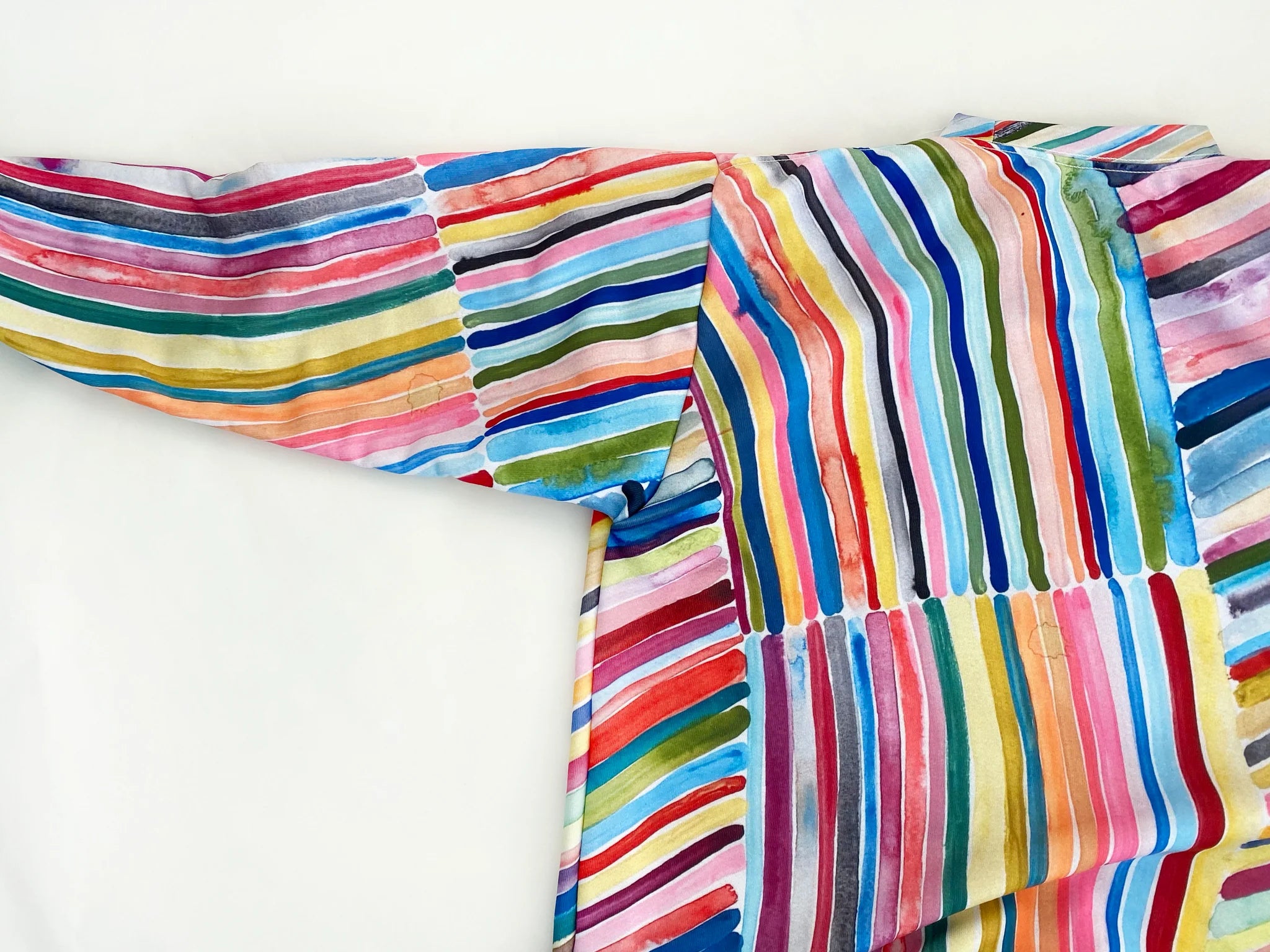 Sample Sale Rainbow Stripe Crewneck Sweatshirt