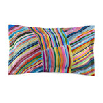 Rainbow Stripe Microfiber Pillow Sham