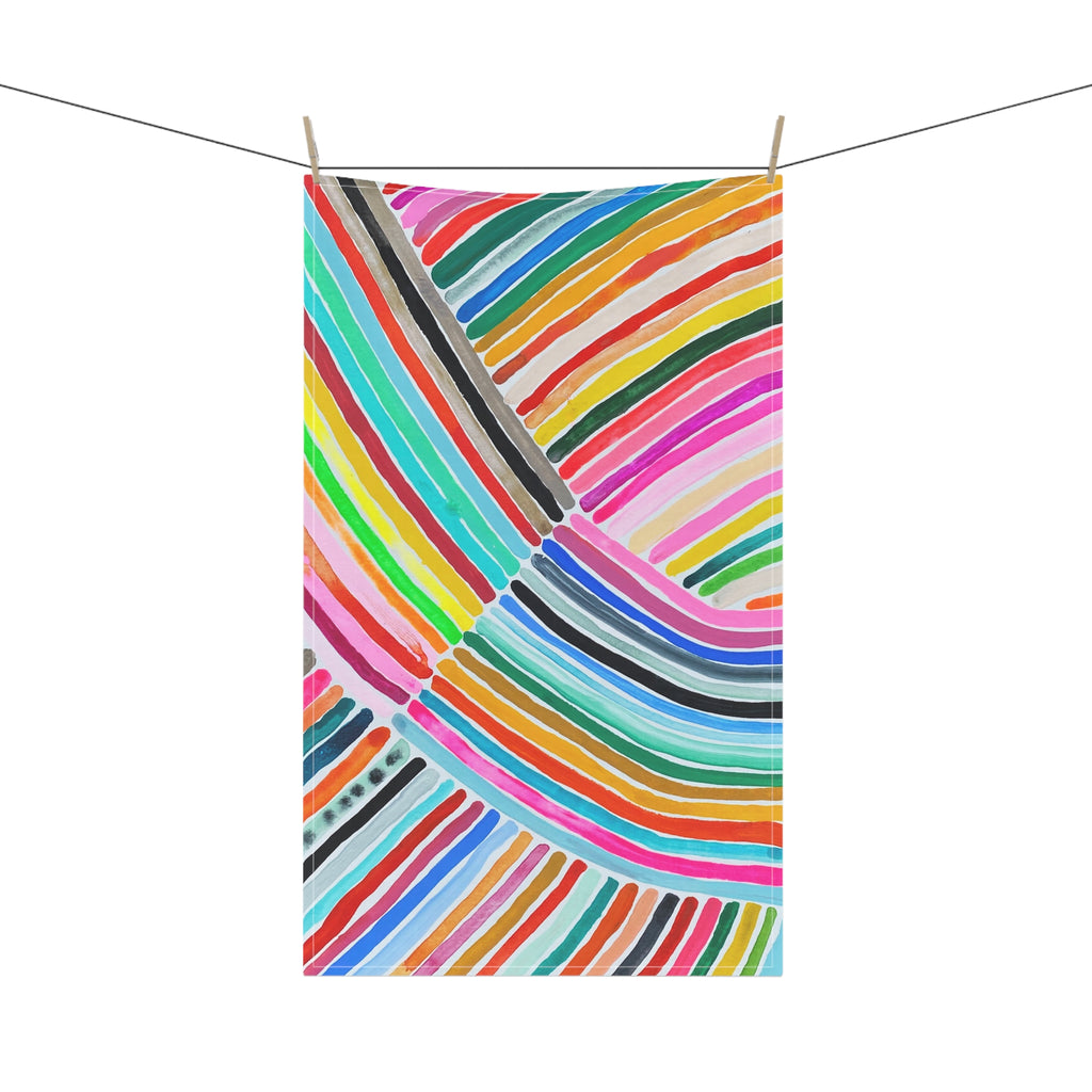 Rainbow Stripe 2 Cotton Tea Towel