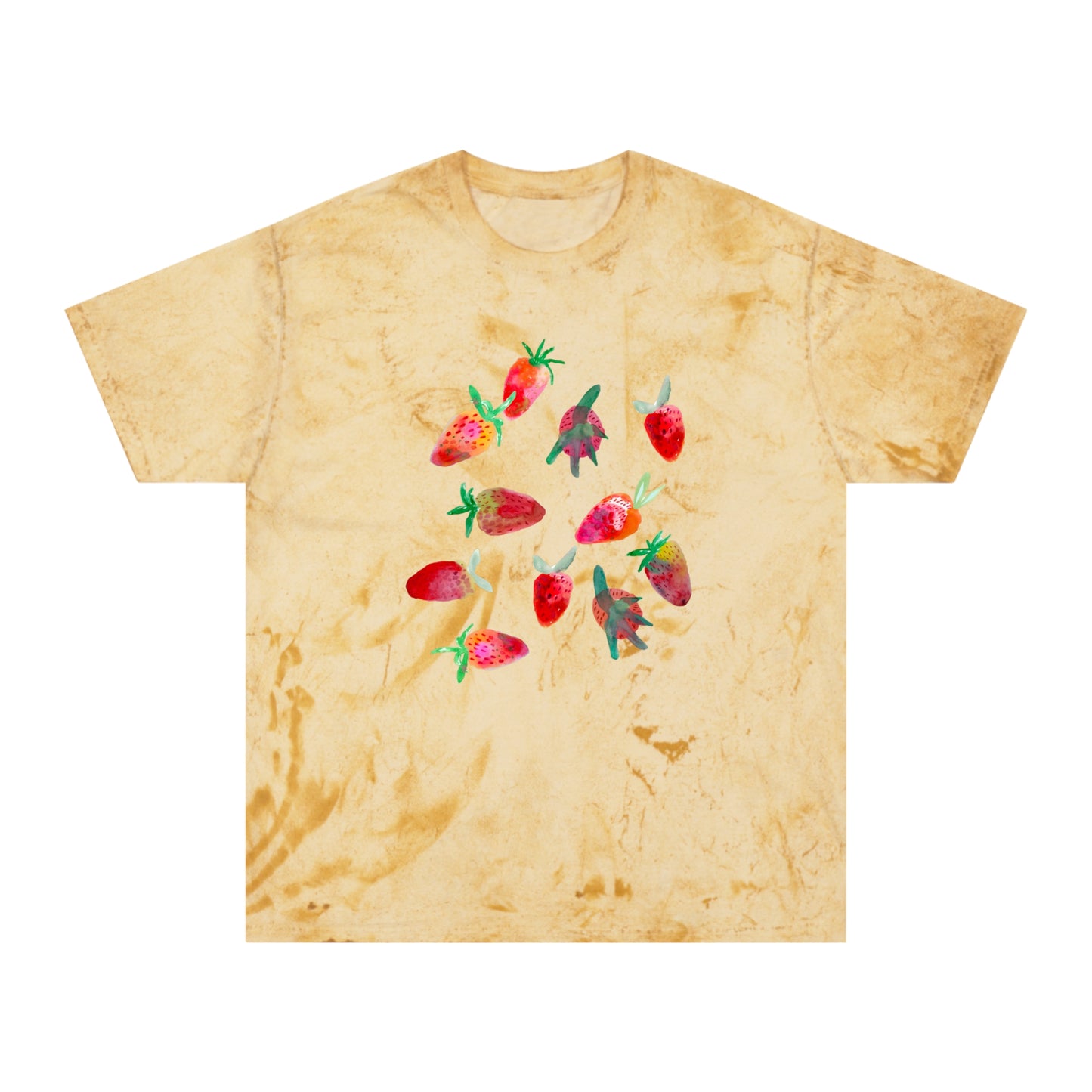 Juicy Strawberry T-Shirt Red Stonewashed - Adult Sizes