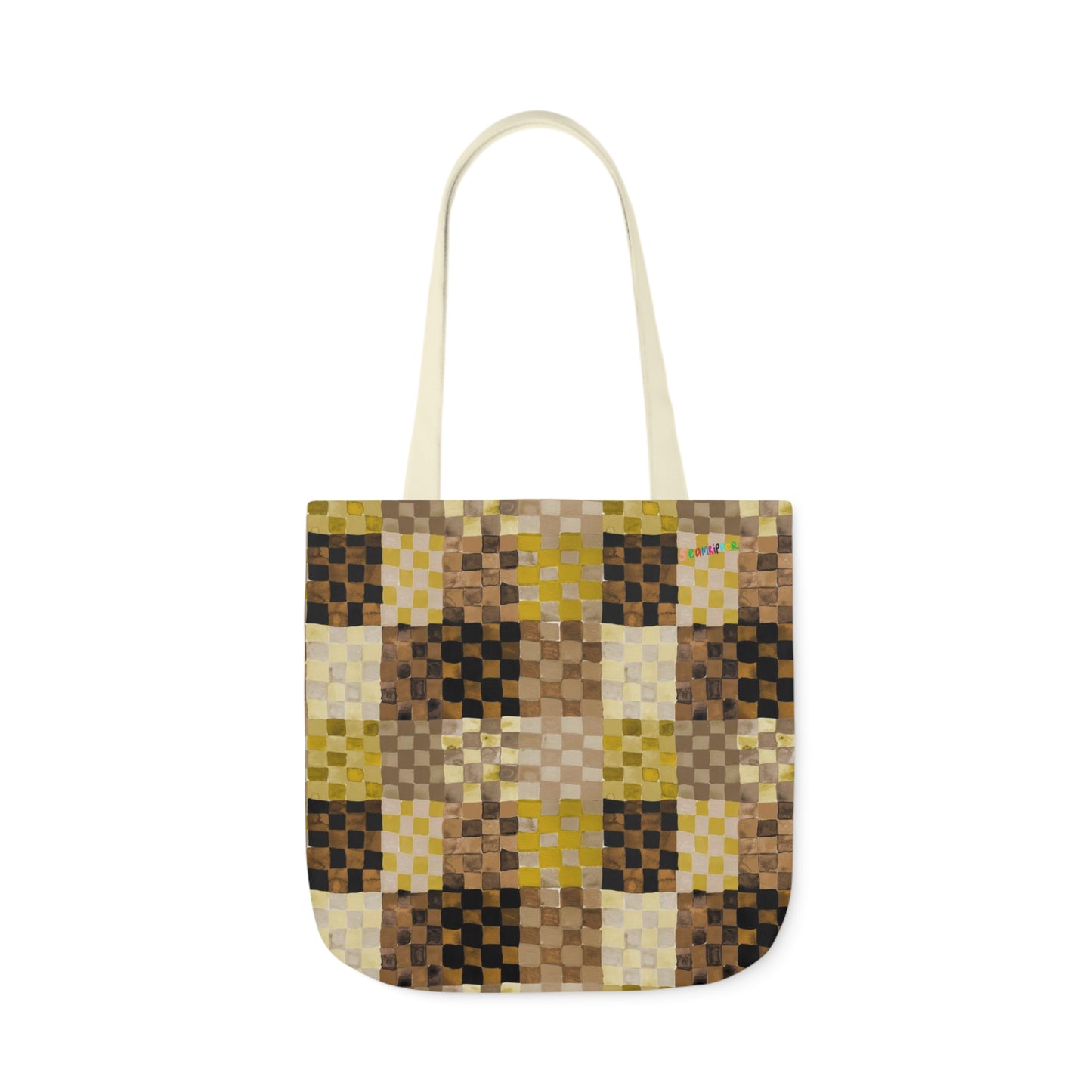 Neutrals Checkerland Tote Bag