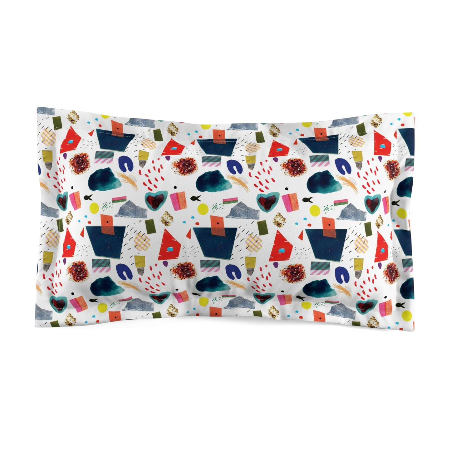 Art Collage Microfiber Pillow Sham