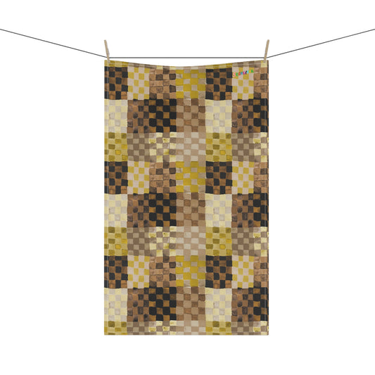 Neutrals Checkerland Cotton Tea Towel