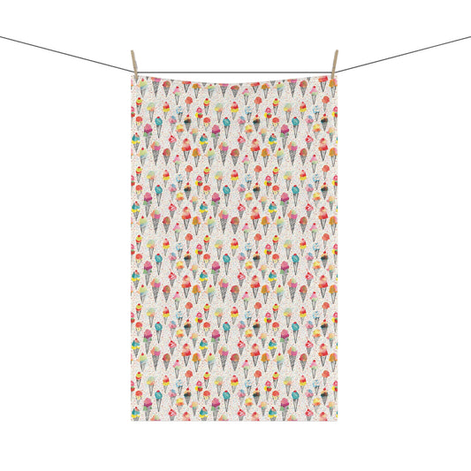 Ice Cream + Sprinkles Cotton Tea Towel