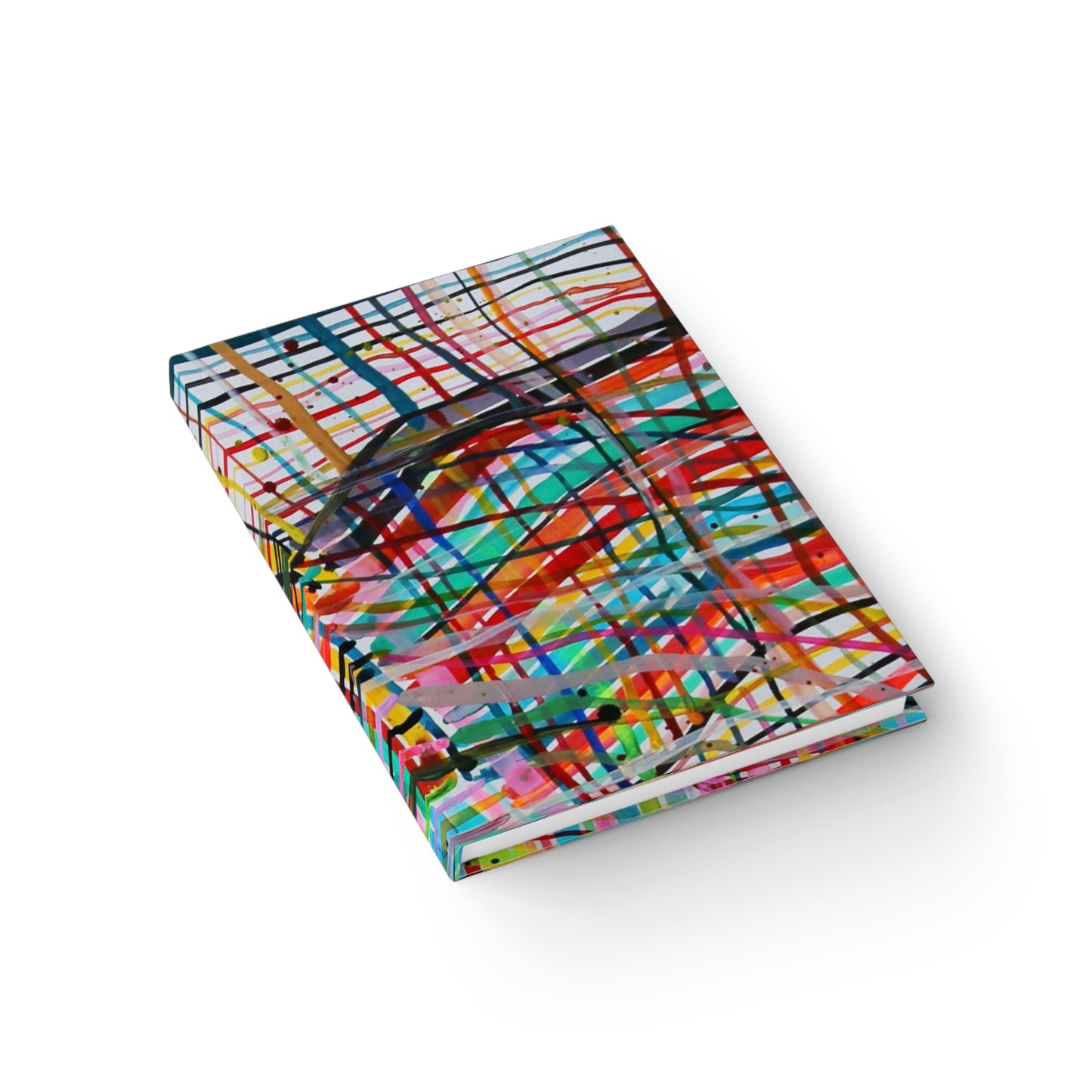 Hand Painted Madras Plaid Journal