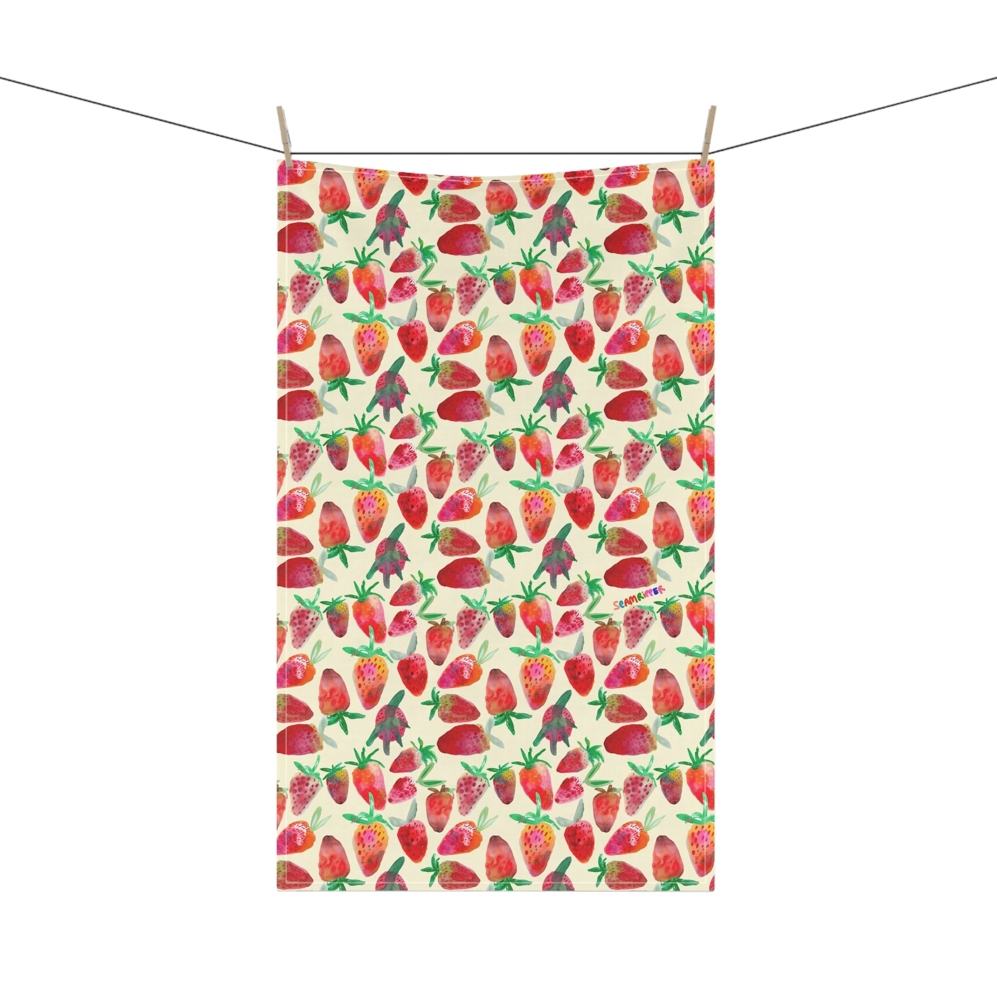 Strawberry Cotton Tea Towel