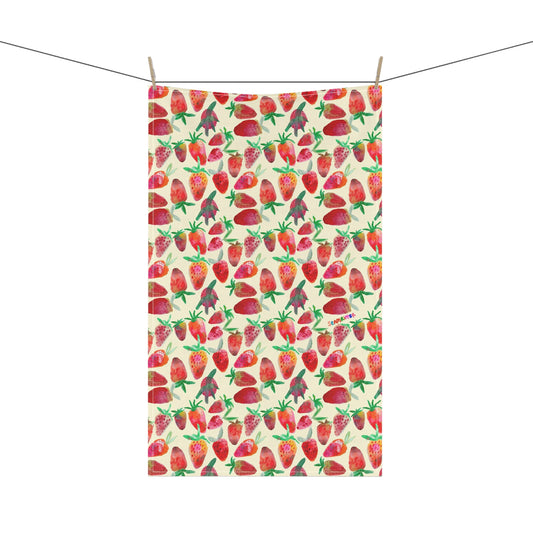 Strawberry Cotton Tea Towel