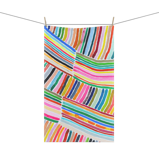 Rainbow Stripe 1 Cotton Tea Towel