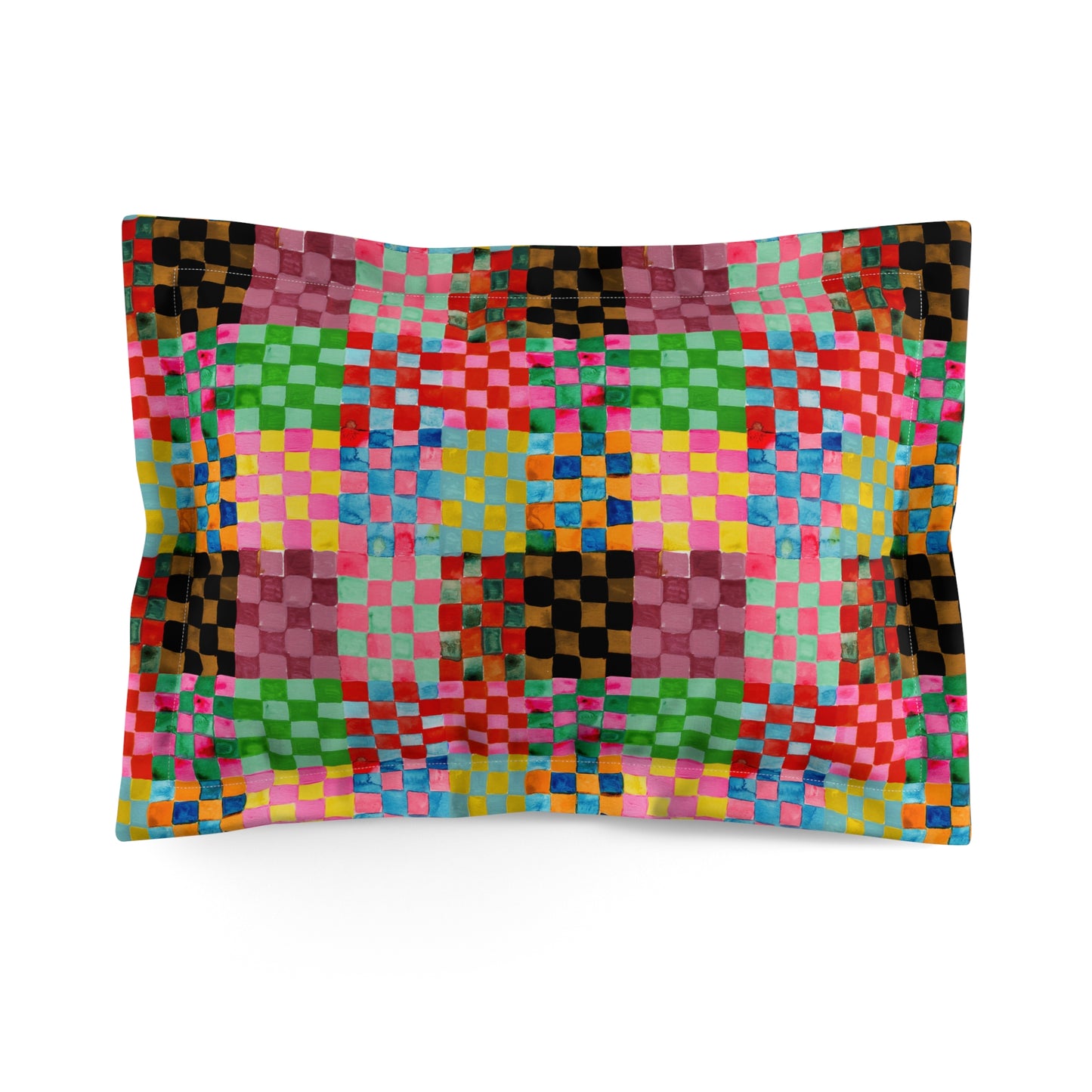 Checkerland Microfiber Pillow Sham