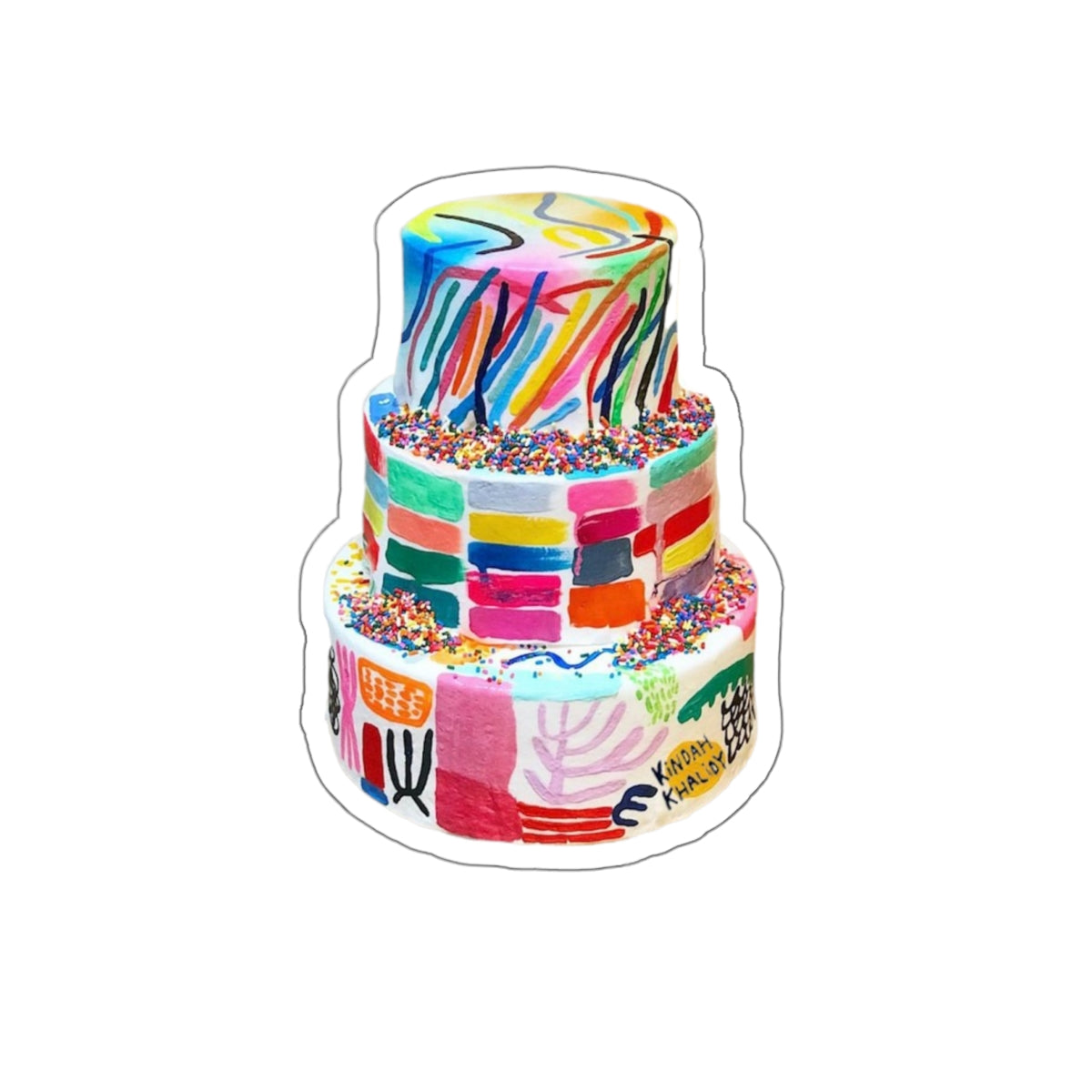 Painted Cake Sticker