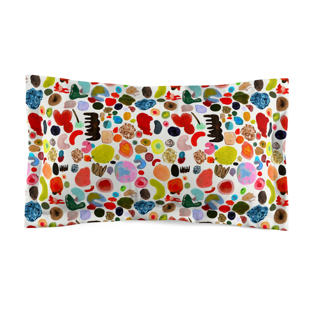 Blob Party Microfiber Pillow Sham