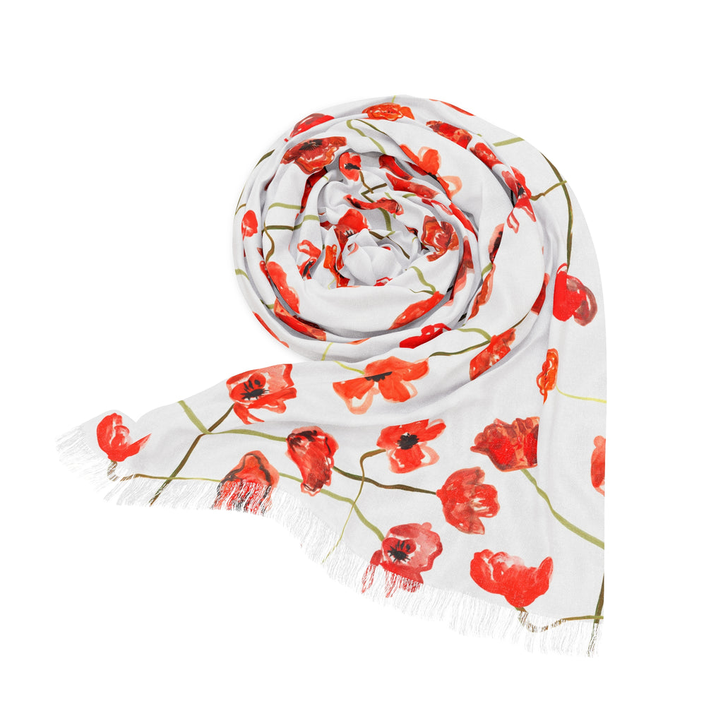 California Poppy Lightweight Scarf