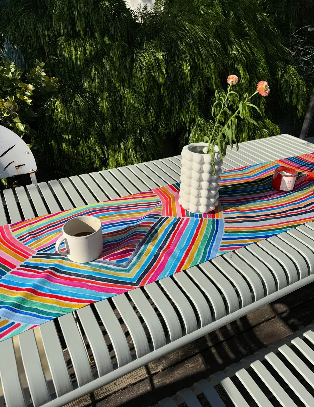 Super Rainbow Stripe Table Runner