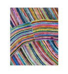 Rainbow Watercolor Stripe - Crushed Velvet Throw