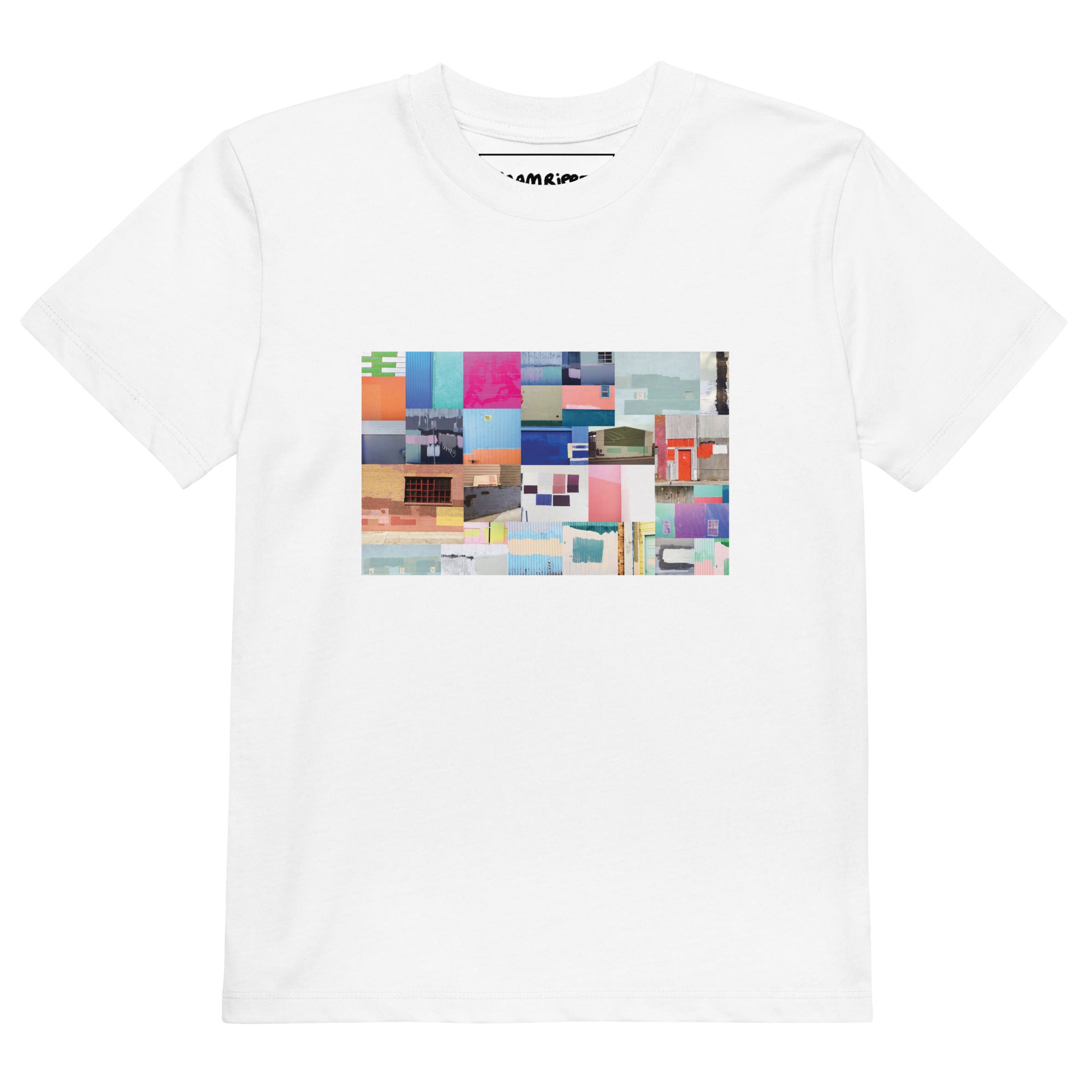 'Buff Collage' Organic Cotton Kids T-Shirt