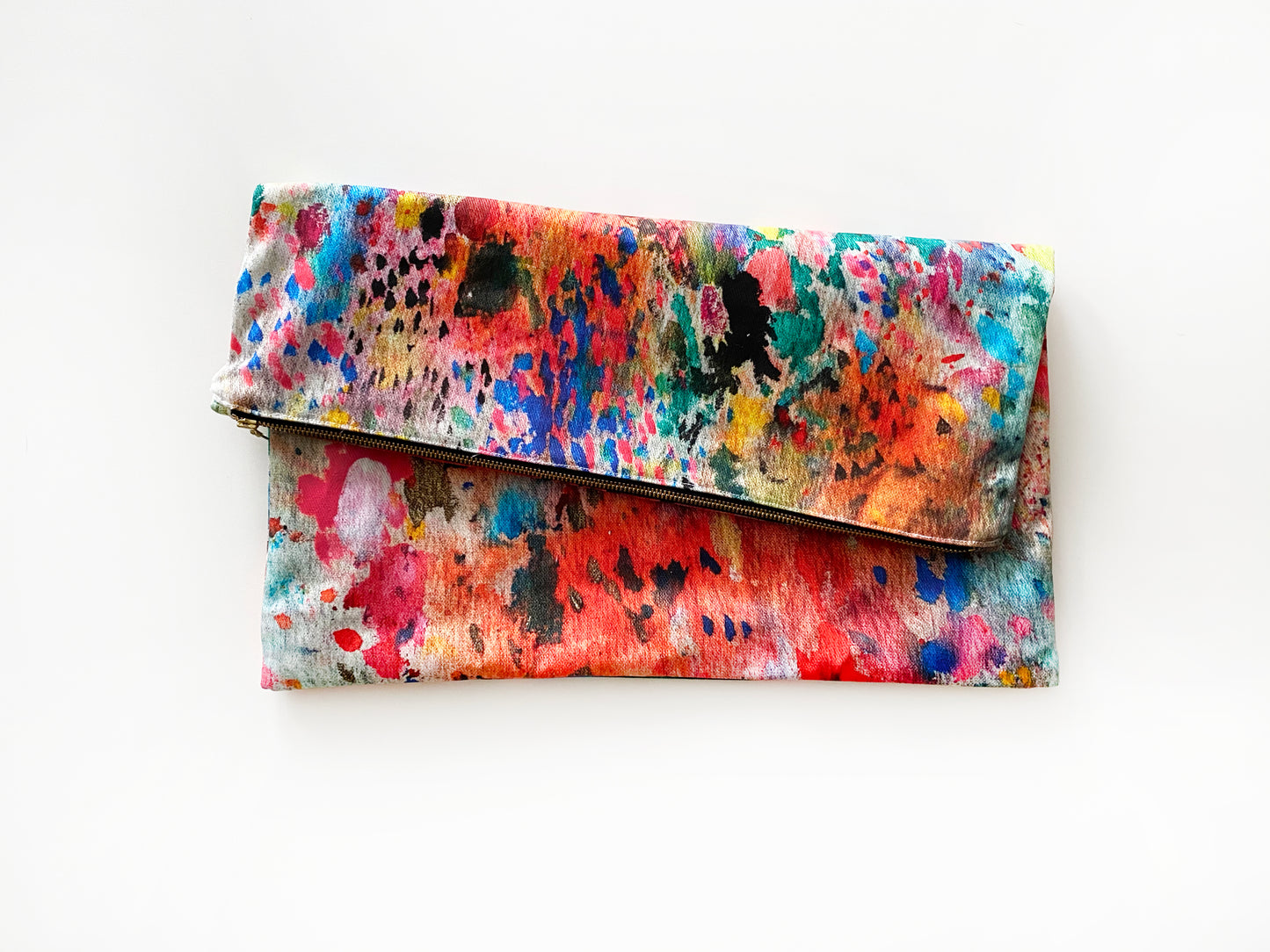 Super Duper Big Painted Clutch