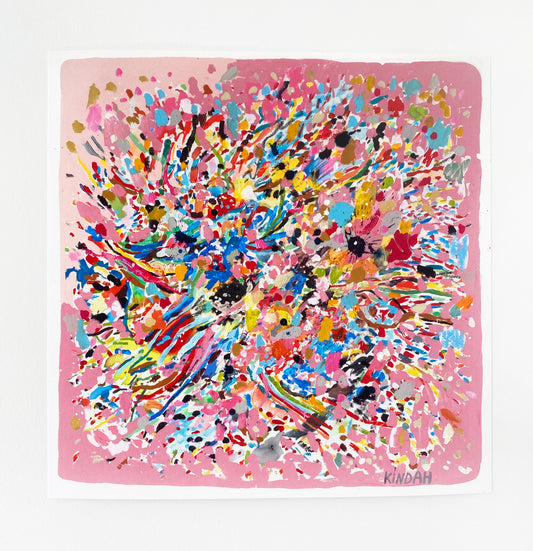 "Pink Burst" - Limited Edition Giclee Print