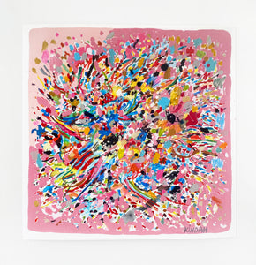 'Pink Burst 04' - Limited Edition Giclee Print